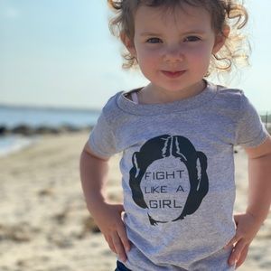 Fight Like A Girl Princess Leia Shirt